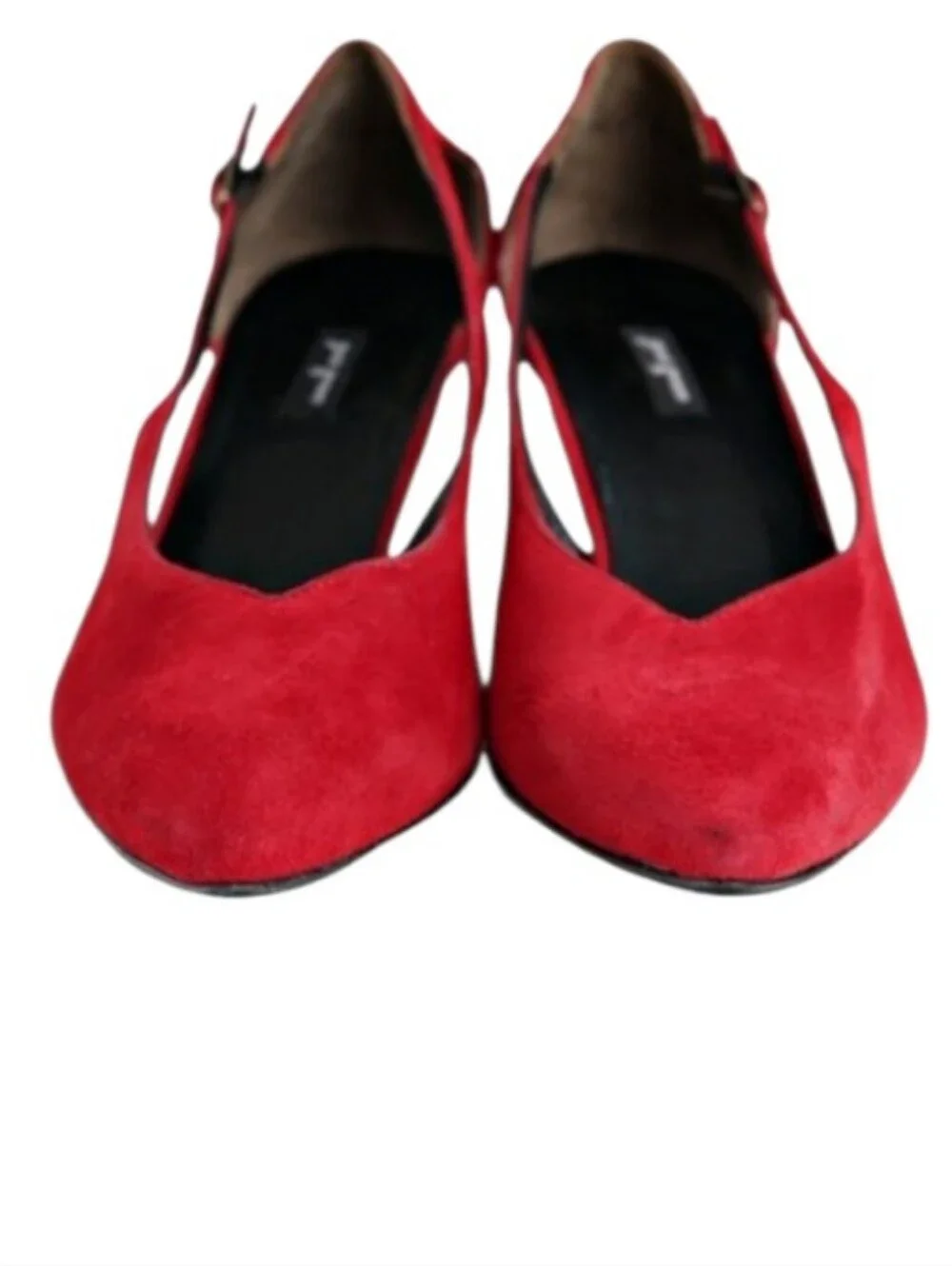 Paul Green Sophia red suede heels size 6